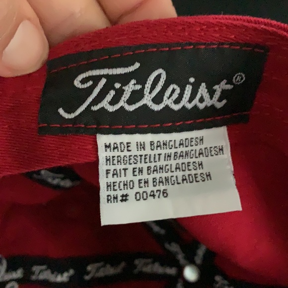 Titleist Red Golf Adjustable Cap - Picture 9 of 12